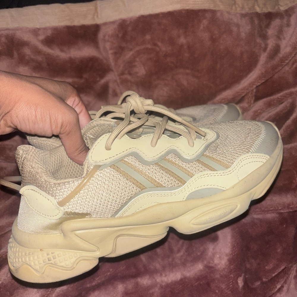 Adidas Women's Tan Knit Sneakers